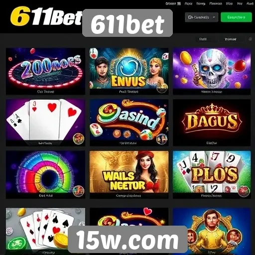 611bet oferece variedade de jogos de cassino online
